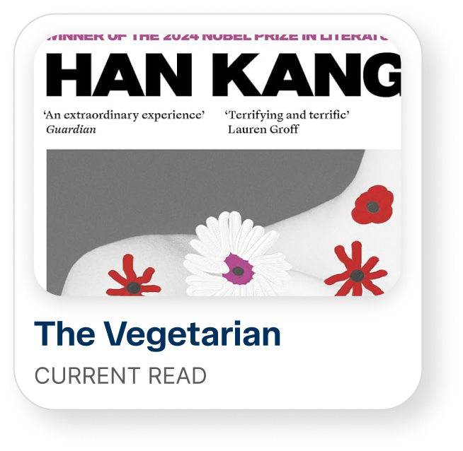 Current read — The Vegetarian by Han Kang
